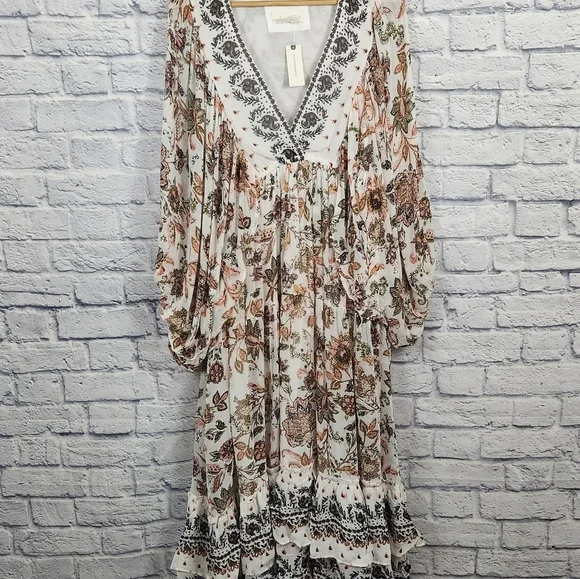 Anthropologie V-neck Long Sleeve Dress - Picture 9 of 16